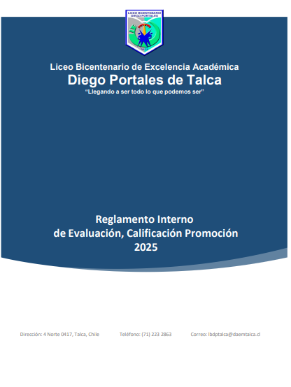 REGLAMENTO INTERNO DE EVALUACIÓN